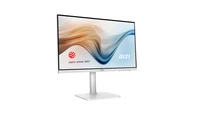 MSI MSI Modern MD241PW 23.8 Inch Monitor with Adjustable Stand, Full HD (1920 x 1080), 75Hz, IPS, 5ms, HDMI, DisplayPort, USB Type-C, Built-in Speakers, Anti-Glare, Anti-Flicker, Less Blue light, TÜV Certified, VESA, Kensington, White