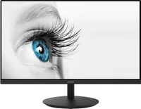 MSI MSI PRO MP242 23.8 Inch Monitor, Full HD (1920 x 1080), 75Hz, IPS, 5ms, HDMI, VGA, Built-in Speakers, Anti-Glare, Anti-Flicker, Less Blue light, TÜV Certified, VESA, Kensington, Black