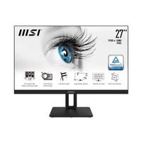 MSI MSI PRO MP271P 27 Inch Monitor with Adjustable Stand, Full HD (1920 x 1080), 75Hz, IPS, 5ms, HDMI, VGA, Built-in Speakers, Anti-Glare, Anti-Flicker, Less Blue light, TÜV Certified, VESA, Kensington, Black