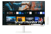 Samsung 27" M70C, USB-C, UHD White Smart Monitor with Speakers & Remote